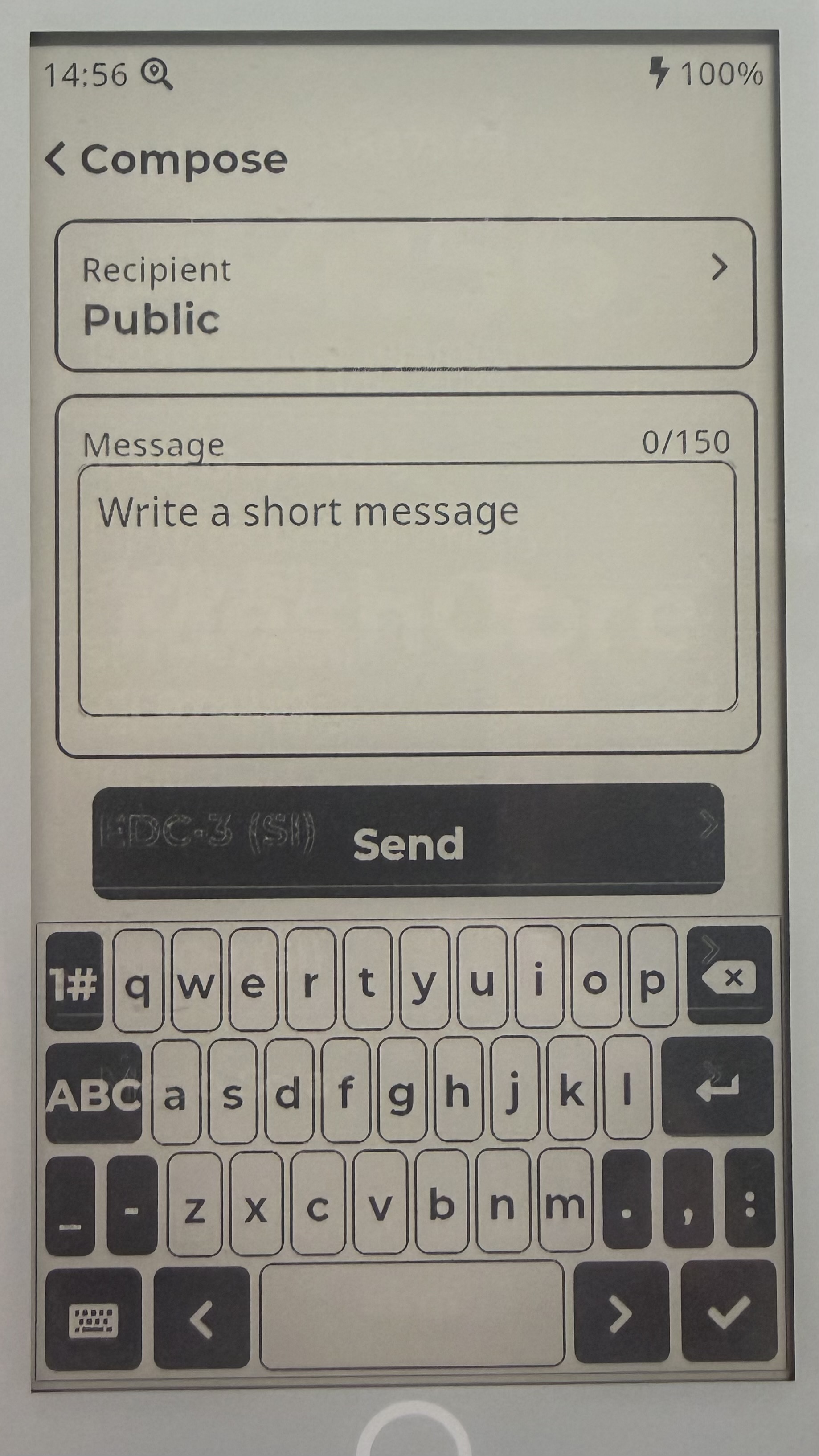 Compose screen